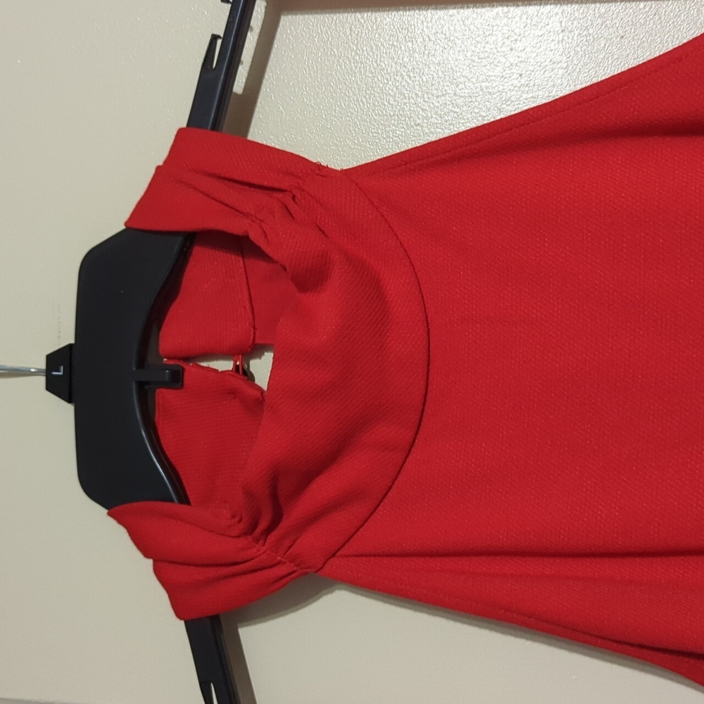 Maeve Red Halter-Back Midi Dress - Picture 10 of 13
